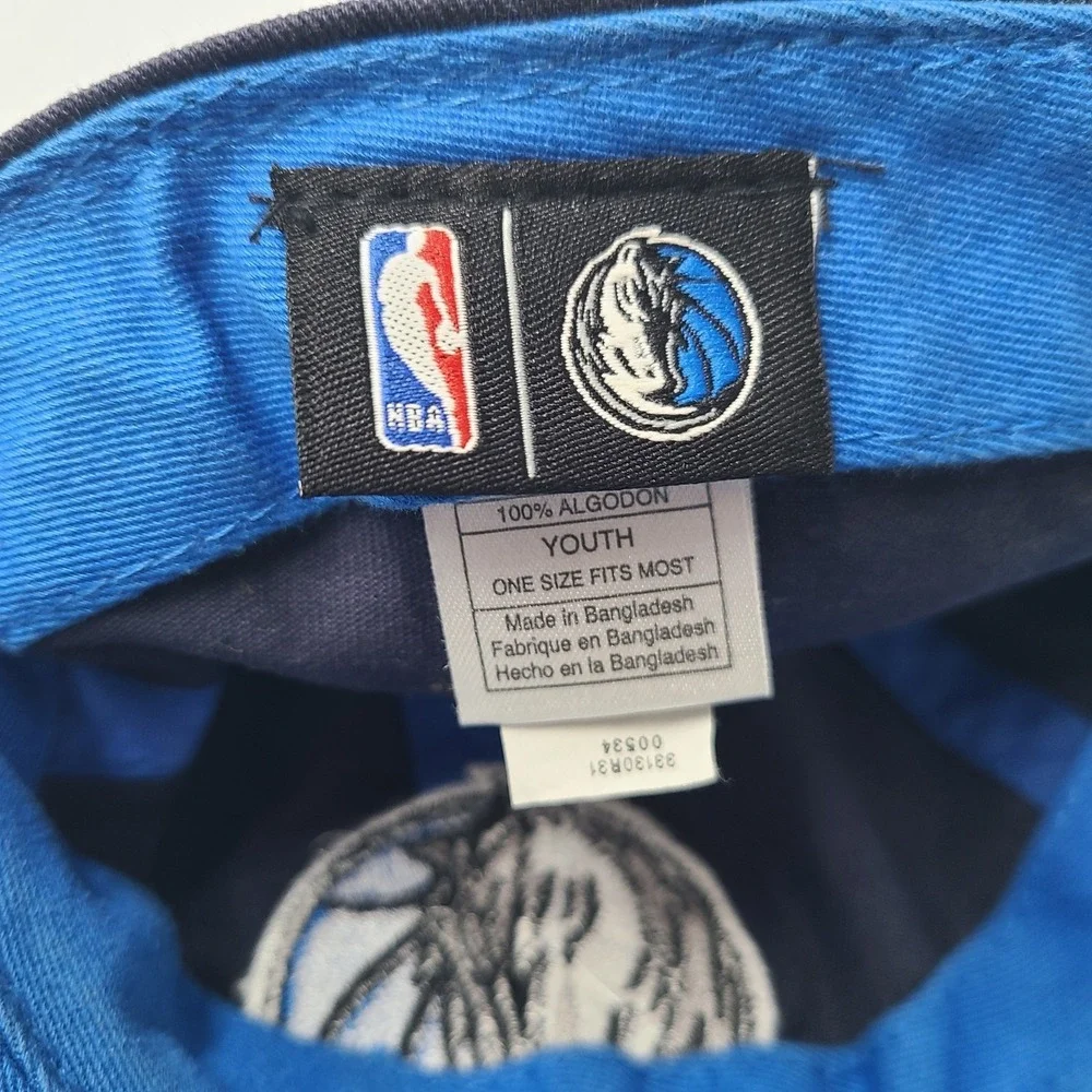 Youth Dallas‎ Mavericks Hat Strapback Adidas Blue NBA Basketball Adjustable Boys
